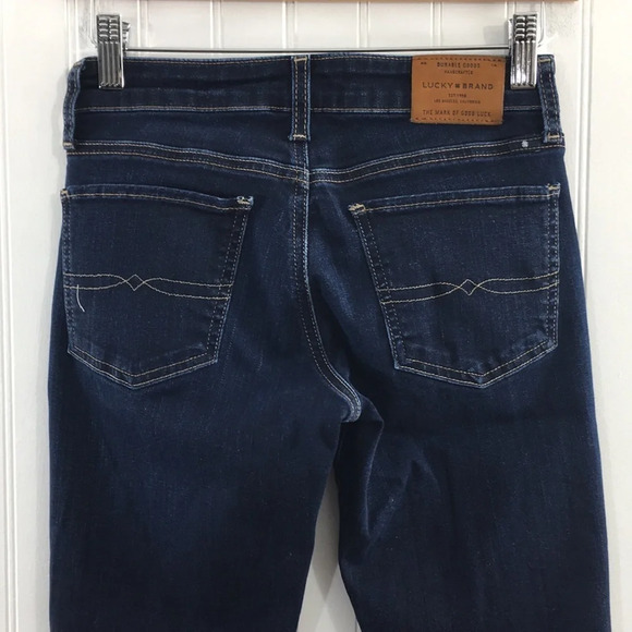 Lucky Brand Sweet Boot Jeans Womens 00/24 Twight Blue Wash Denim Orta‎ Premium - Picture 4 of 14